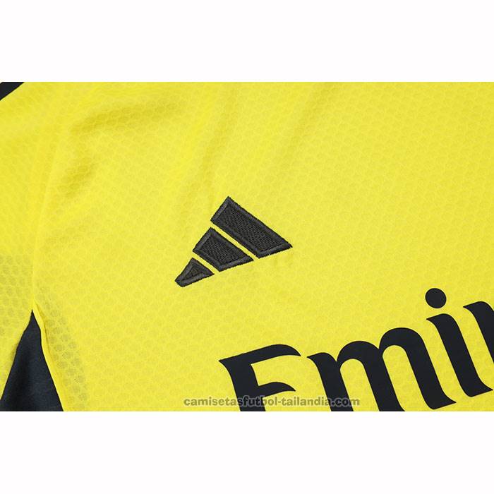Chandal del Real Madrid Manga Corta 25/26 Amarillo - Pantalon Corto